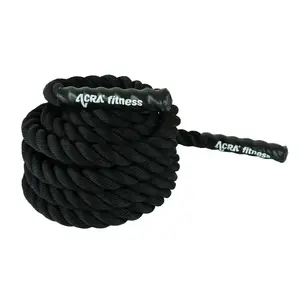 Acra Posilovací lano černé 9m x 38mm obraz