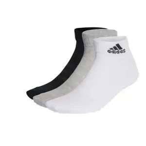 Adidas 3 PACK-C SPW ANK-MGREYH/WHITE/BLACK ponožky - Velikost 43/45 obraz