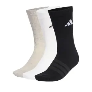 Adidas 3PACK-C ESS CRW 3P MGREYH/WHITE/BLACK ponožky - Velikost 37/39 obraz