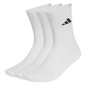 Adidas 3PACK-C ESS CRW 3P WHITE/WHITE/BLACK ponožky - Velikost 37/39 obraz