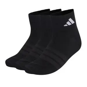 Adidas 3PACK-T ESS ANK 3P BLACK/BLACK/WHITE ponožky - Velikost 37/39 obraz
