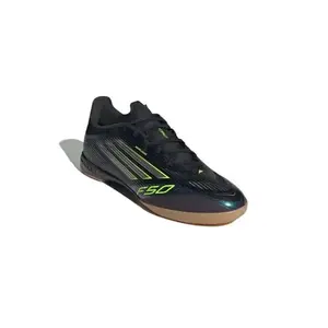 Adidas F50 League M IC core black/iron metallic/lucid lemon pánské halové fotbalové kopačky - Velikost 43 1/3 obraz