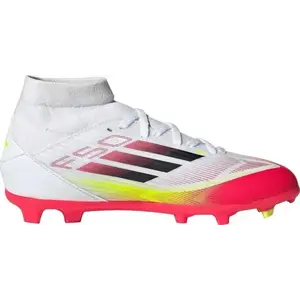 Adidas F50 League Mid Jr FG/MG cloud white/core black/solar yellow chlapecké fotbalové kopačky - Velikost 36 obraz