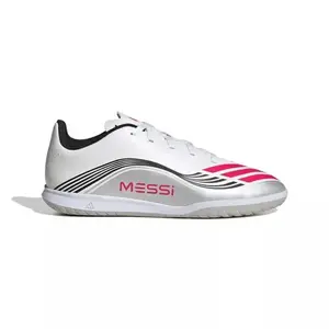 Adidas F50 Messi Club Jr IC cloud white/lucid red/silver metallic chlapecké fotbalové kopačky - Velikost 37 1/3 obraz