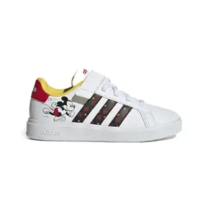 Adidas Grand Court Mickey cloud white/core black/better scarlet dětské tenisky - Velikost 30 obraz