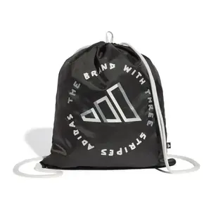 Adidas GYMSACK TAPE BLACK/WHITE vak - Velikost 13 L obraz