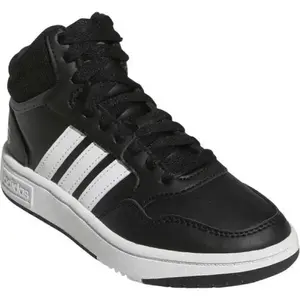 Adidas Hoops Mid 3.0 K core black/cloud white/grey six chlapecké tenisky - Velikost 36 2/3 obraz