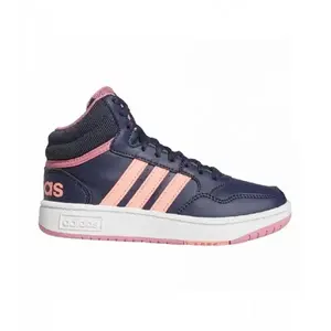 Adidas Hoops Mid 3.0 shadow navy/acid red/rose tone dívčí tenisky - Velikost 35 obraz