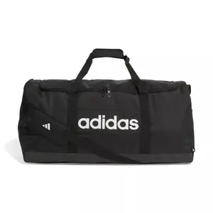 Adidas LINEAR DUFFEL L BLACK/BLACK/WHITE sportovní taška - Velikost 65 L obraz