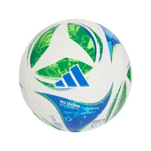 Adidas MLS TRN WHITE/GREEN/GLOBLU/S fotbalový míč - Velikost 5 obraz