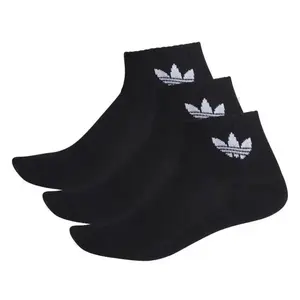 Adidas Originals 3 PACK - MID ANKLE SCK-BLACK ponožky - Velikost 37/39 obraz