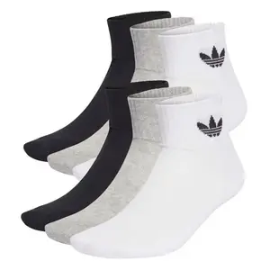 Adidas Originals 6 PACK-MID ANKLE SCK-BLACK/WHITE/GREY ponožky - Velikost 37/39 obraz