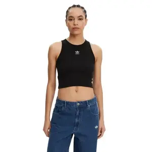Adidas Originals ESS RIB TANK-BLACK dámské tílko - Velikost M obraz