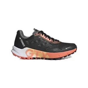 Adidas Terrex Agravic Flow 2.0 GTX core black/core black/coral dámská běžecká trailová obuv - Velikost 40 obraz