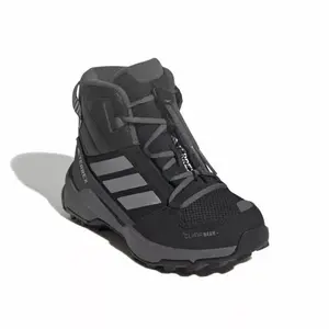Adidas Terrex AX4R CW+ Jr core black/matte silver/grey six juniorské kotníkové zimní boty - Velikost 36 2/3 obraz