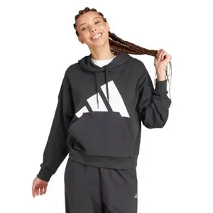 Adidas W BL FT HD BLACK/WHITE dámská mikina - Velikost S obraz