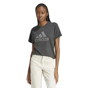 Adidas W WINRS 3.0 TEE-IM2423-black melange/grey three dámské tričko - Velikost S obraz