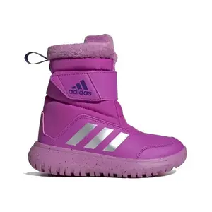 Adidas Winterplay purple burst/silver metalic/preloved purple dívčí zimní boty - Velikost 34 obraz