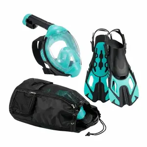 Agama Šnorchlovací set TRAVEL s batohem - bílá - maska S/M + ploutve L/XL (42-47) obraz
