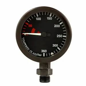 Agama TECH Manometr BLACK 300 bar - s hadicí 65 cm obraz