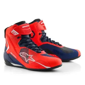 Alpinestars Boty na motorku Faster-4 kolekce MM93 fluo červeno-modro-bílé - 44 obraz