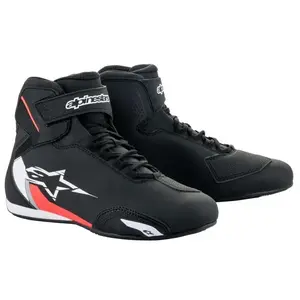 Alpinestars Boty na motorku Sektor černo-bílo-fluo červené - EU 42 obraz