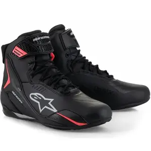 Alpinestars Dámské boty na motorku Stella Faster-4 Drystar černo-šedo-červené - EU 37.5 obraz