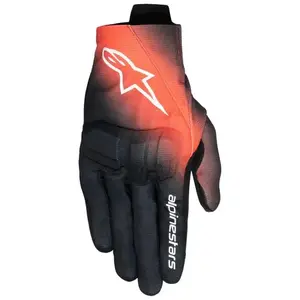 Alpinestars Rukavice na motorku Reef V2 černo-fluo červeno-bílé - XL obraz