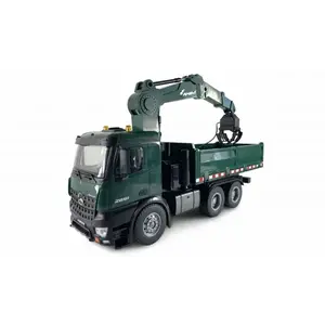 Amewi Mercedes-Benz Arocs zelené RC nákladní auto s jeřábem, RTR sada obraz