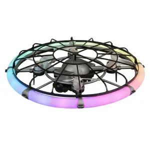 AMEWI Trade e.K. Dron M18 s kamerou a LED osvětleným ochranným kruhem RTF Brushless, gesta, FPV obraz