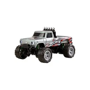 AMEWI Trade e.K. RC Monster Truck kovový 1: 64 RTR LED Tempomat 2, 4GHz šedý obraz