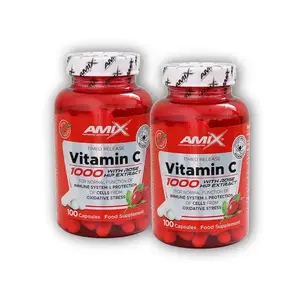 Amix 2x Vitamin C 1000mg + Rose Hips 100 cps obraz