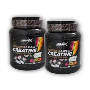 Amix Black Line 2x Black Line Creatine Creapure 2500mg 60 Chewable Tabs Zero Sugar Multi obraz