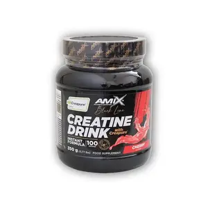 Amix Black Line Creatine Creapure Powder Drink 350g - Orange obraz