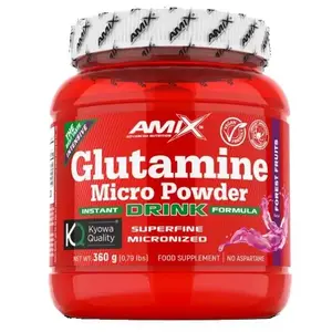 Amix Glutamine Micro Powder Drink 360g - Lesní ovoce obraz