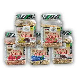 Amix Mr.Poppers High Protein Musli 500g - Strawberry vanilla obraz
