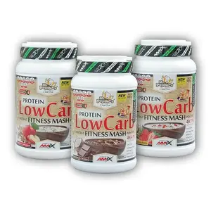Amix Mr.Poppers Low Carb Mash 600g - Vanilla strawberry obraz
