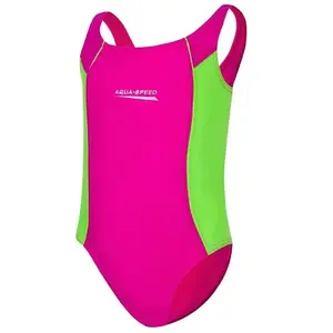 Aqua-Speed Luna dívčí plavky růžová-zelená - 104 obraz