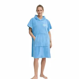 Aqua Speed Pončo ADULT - M světle modrá obraz