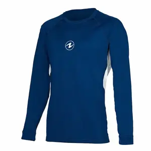 Aqualung Pánské lycrové triko Aqua Lung LOOSE FIT modrá/bílá dlouhý rukáv - S obraz