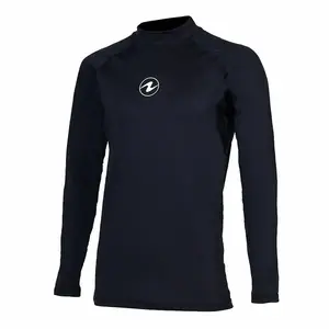 Aqualung Pánské lycrové triko Aqua Lung SLIM FIT černá, dlouhý rukáv - S obraz