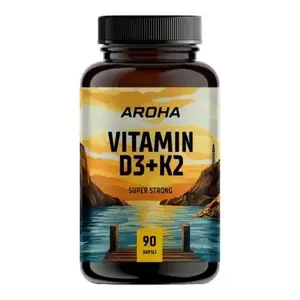 Aroha Vitamin D3+K2 90 kapslí obraz