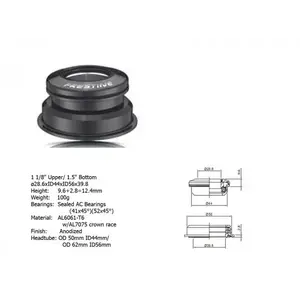Author Hlavové složení ACO-F13H Internal (černá) - (1 1/8 / 1, 5 d: 39, 8/ 44/ 56mm) obraz