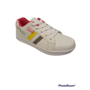 Authority Kids Arthie white/silver/blaz yellow tenisky - Velikost 32 obraz