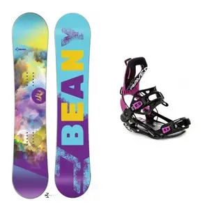 Beany Meadow dívčí snowboard + Raven FT360 black/fuchsia vázání - 125 cm + S (EU 35-40) obraz