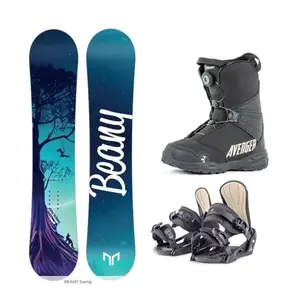 Beany Swing dětský/juniorský snowboard + Beany Junior vázání + Beany Avenger BS - 90 cm + S - EU 36-38 obraz