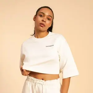 BeastPink Dámské tričko Cropped Serenity Ivory - XL obraz