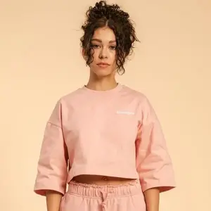 BeastPink Dámské tričko Cropped Serenity Pink - XL obraz