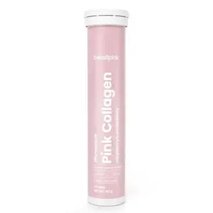 BeastPink Šumivý Pink Collagen 20 tab. - jahodová malina obraz