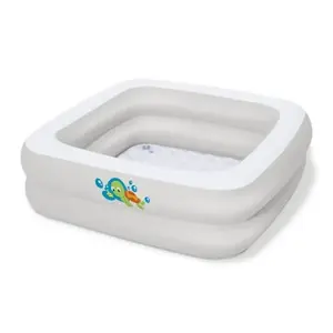 Bestway 51116 Dětský bazén čtverec bílý 86 x 86 x 25 cm obraz